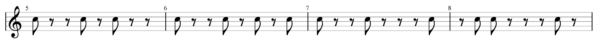 Guitar diagram – Melodic Rhythm (on Guitar)