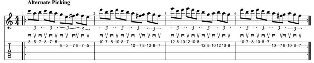 Illustration for: Alternate Picking