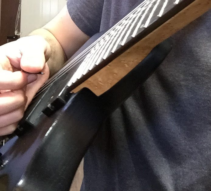 Guitar diagram – Palm Mutes